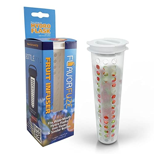 Flavorfuze Pod - Fruit Infuser Insert With Two Lids, Compatible With Hydro Flask, Iron Flask, Takeya, Thermoflask And Similar Wi