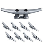 Simplified Living 6'' Boat Dock Cleats: Rough Cast Hot Dipped Galvanized Iron: 4, 8, 16 Pack (8 Pack)
