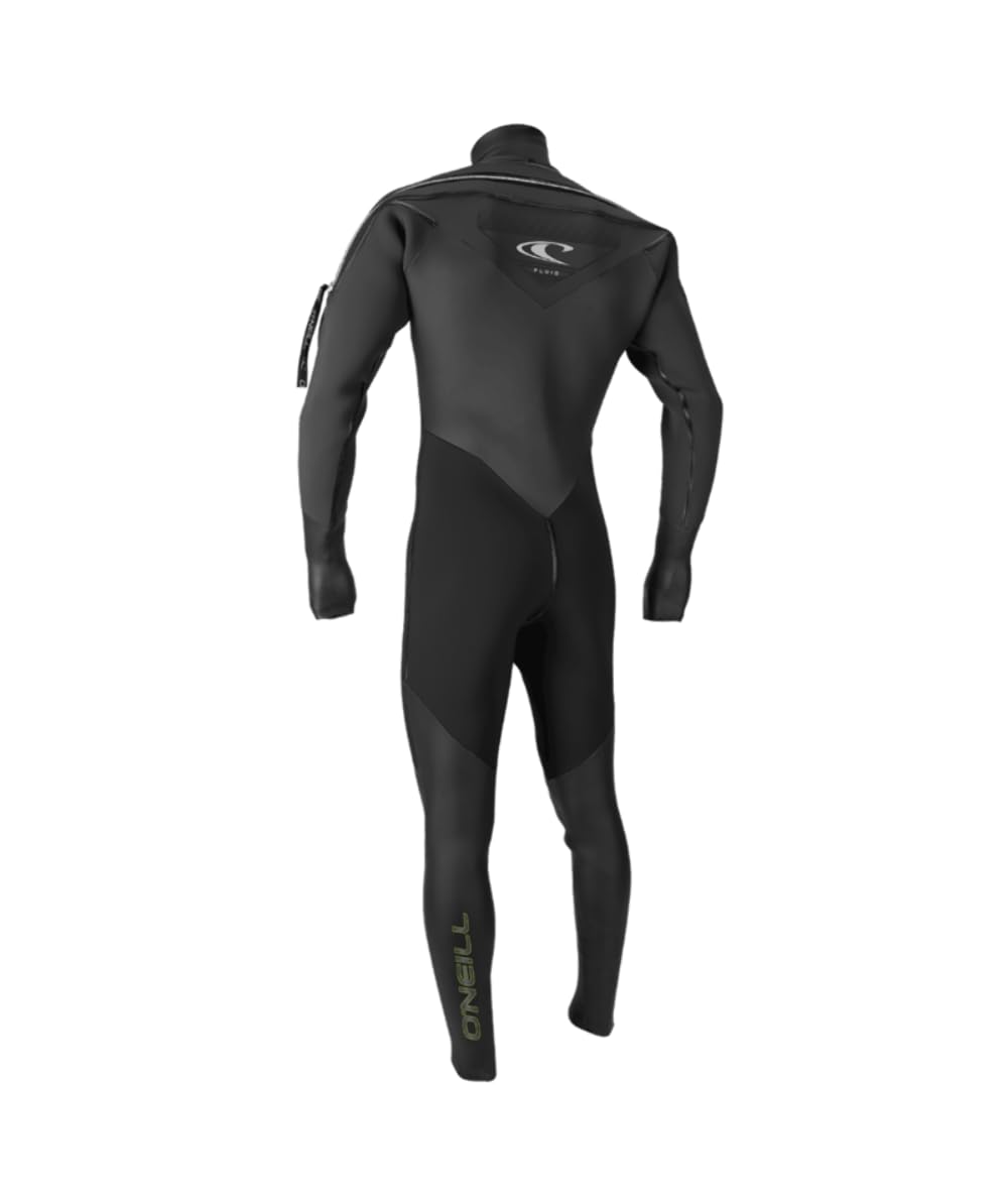 ONeill Mens Fluid 3mm Neoprene Drysuit, Black/Graphite, Large