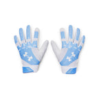 Under Armour Womens Radar Softball Gloves, (103) White/Carolina Blue/White, Large