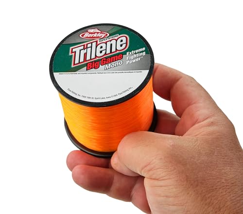Berkley Trilene Big Game Monofilament Fishing Line, Blaze Orange, 20Lb - 650Yd