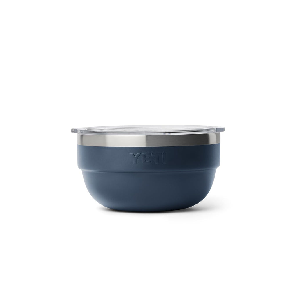 Yeti Rambler Bowls, Vacuum Insulated, Stackable And Nestable Stainless Steel Bowl With Lid, 1 Quart, Navy