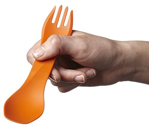 Humangear Gobites Uno 3-Pack | Travel & Camping Utensils | Portable & Convertible Dining Ware | Multi-Functional Spork | Red/Gra