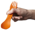 Humangear Gobites Uno 3-Pack | Travel & Camping Utensils | Portable & Convertible Dining Ware | Multi-Functional Spork | Red/Gra