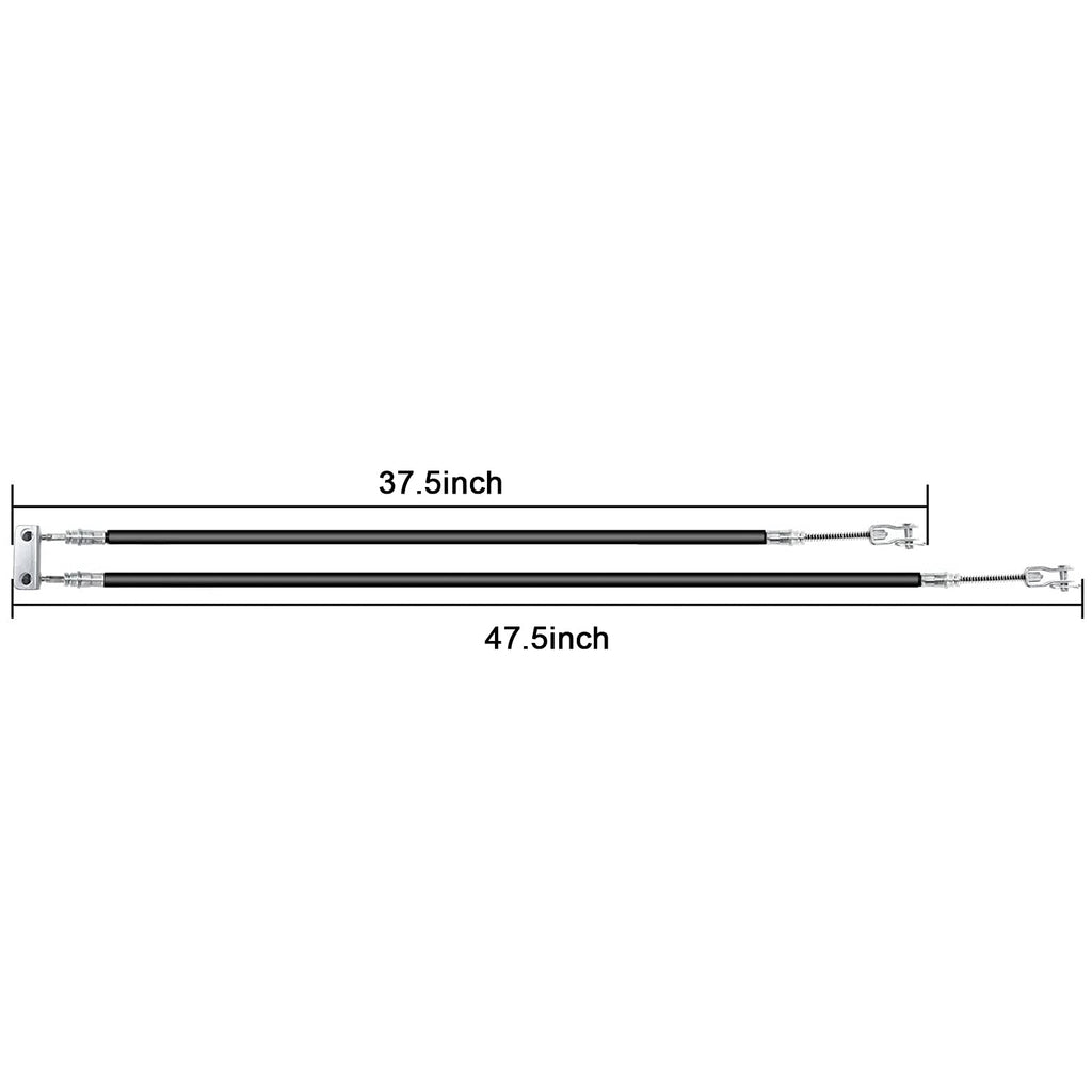 Leapgomax Ezgo Txt Brake Cable Set Passenger And Driver Side Stainless Steel Core For Marathon Medalist Golf Cart 1994-2008 Gas
