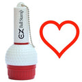 Promarking Ezballstamp Golf Ball Stamp - Red Heart