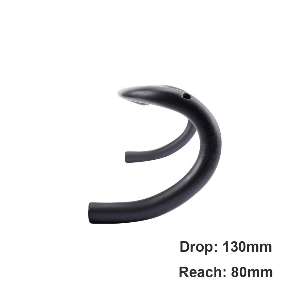 Road Bike Handlebars Alfa Pasca Carbon Handlebars Road Bike Drop Bars Racing Bicycle Handlebars Lightweight 31.8 Black Ud Matte