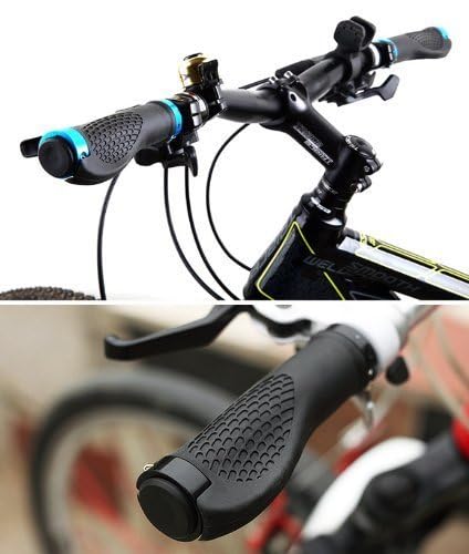 Bluesunshine Ergonomic Design Rubber Bike Bicycle Handlebar Comfort Mtb Grips Widen Holding Surface Anti-Slip Mountain Cycling (