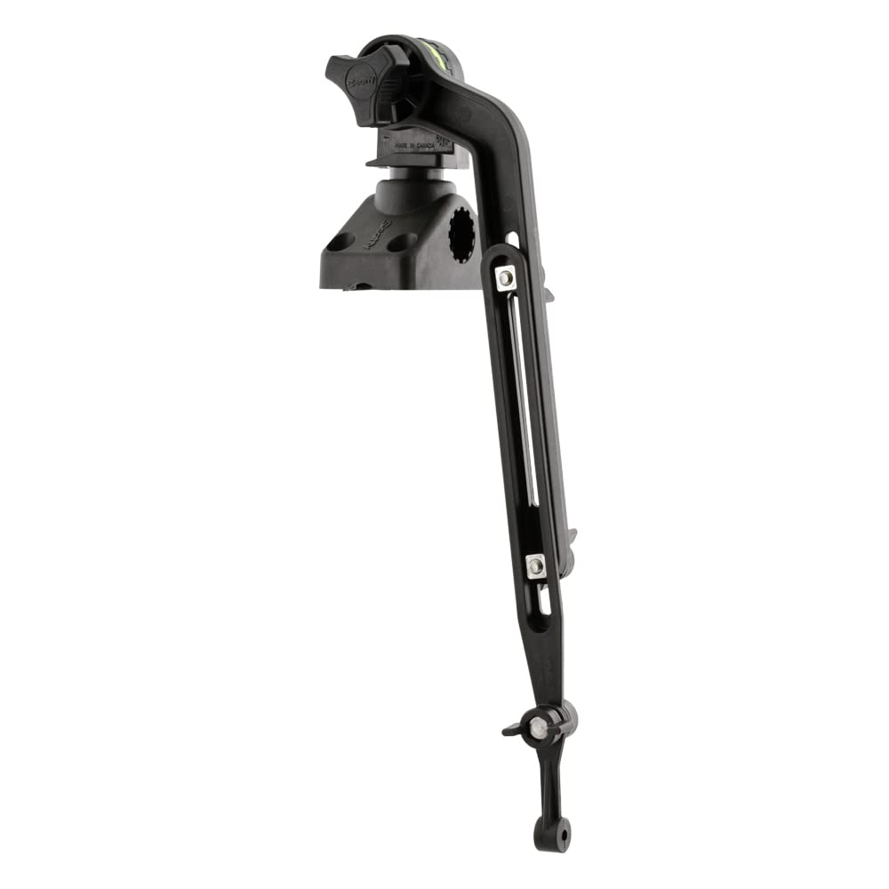 Scotty #140 Kayak/Sup Transducer Mounting Arm, Slip Disks Included, Fits All Scotty Post Mounts,Black