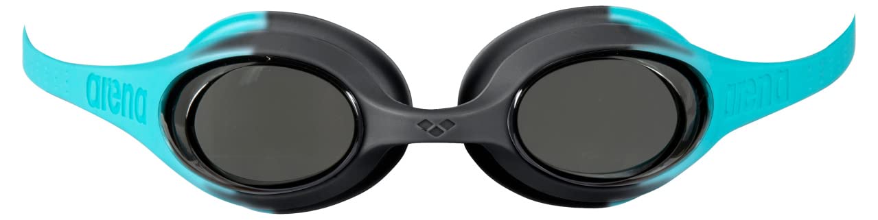 Arena Unisex Spider Kids Swim Goggles For Boys And Girls Non-Mirror Lens, Smoke/Black/Mint