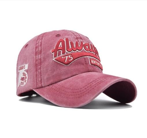 Handcuffs Caps For Mens & Womens Casual Baseball Cap Adjustable Hat Unisex Summer Sun Hats (Red)