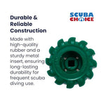 Scuba Choice Scuba Diving Tank Valve Knob - Round Shape, Green