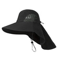 Gustave Polyester Hat For Men, Upf 50+ Protection Wide Brim & Neck Flap Bucket Hat, Breathable Mesh, Adjustable Fit, Windproof S