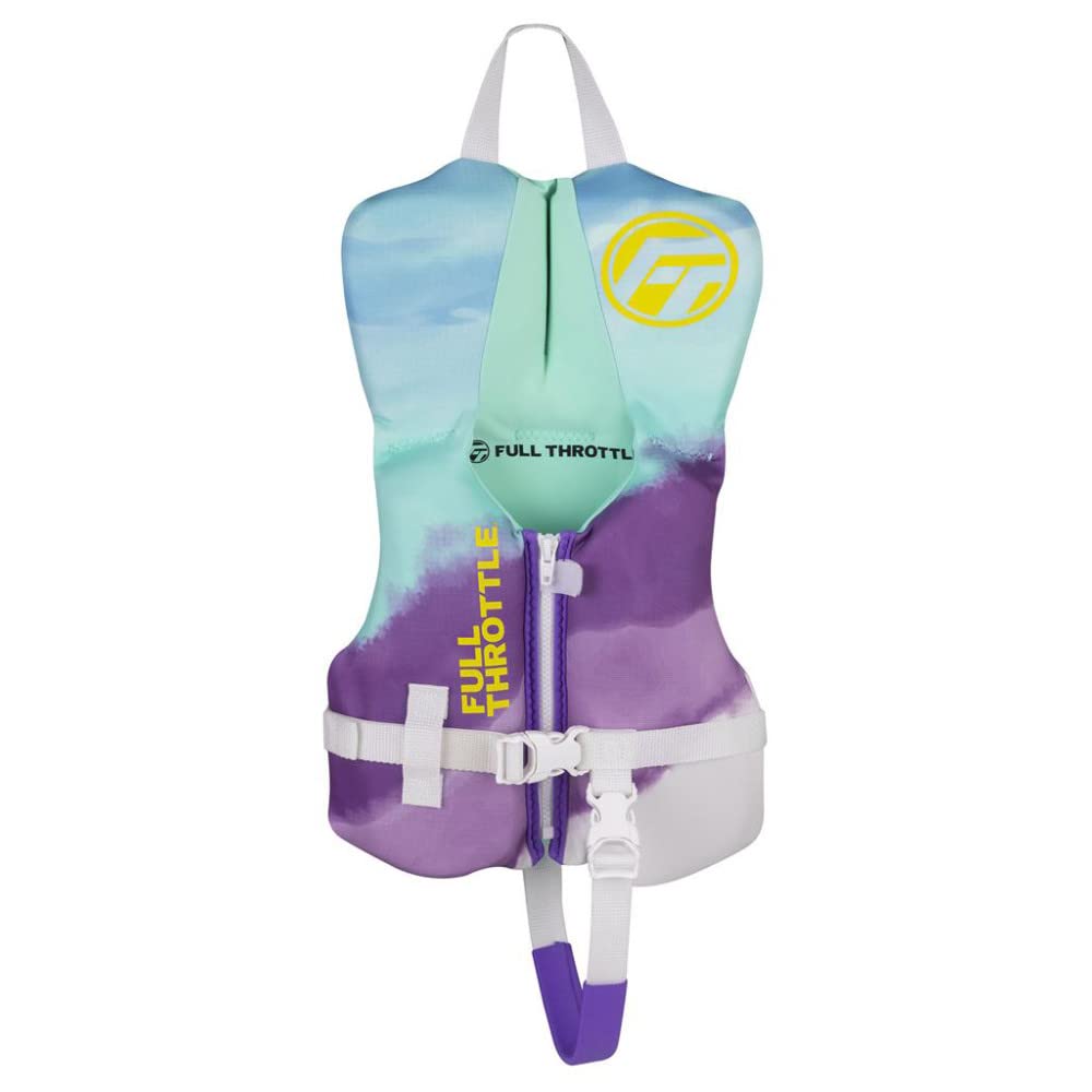 Full Throttle Infant Rapid-Dry Flex-Back Life Jacket Aqua