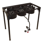 Ballington 3 Triple Burner Portable Outdoor Propane High Pressure Camp Stove With Stand