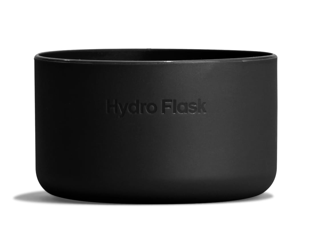 Hydro Flask Micro Bottle Boot - Bottom Protector Sleeve - Silicone Mini Water Bottle Accessory Black