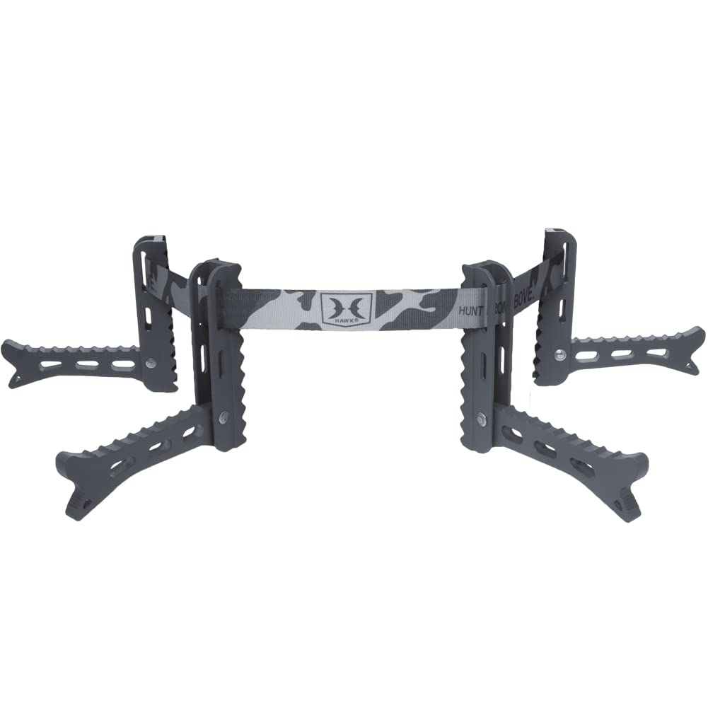 Hawk Hunting Climbing Tree Stand Bowhunting Folding Portable Helium 4 Steps With Strap Pack