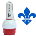 Promarking Ezballstamp Golf Ball Stamp - Blue Fleur De Lis