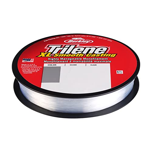 Berkley Trilene Xl, Clear, 2Lb | 0.9Kg, 330Yd | 301M Monofilament Fishing Line, Suitable For Freshwater Environments