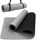 Yoga Mat With Strap, 1/3 Inch Extra Thick Yoga Mat Double-Sided Non Slip, Professional Tpe Yoga Mats For Women Men, Workout Mat 