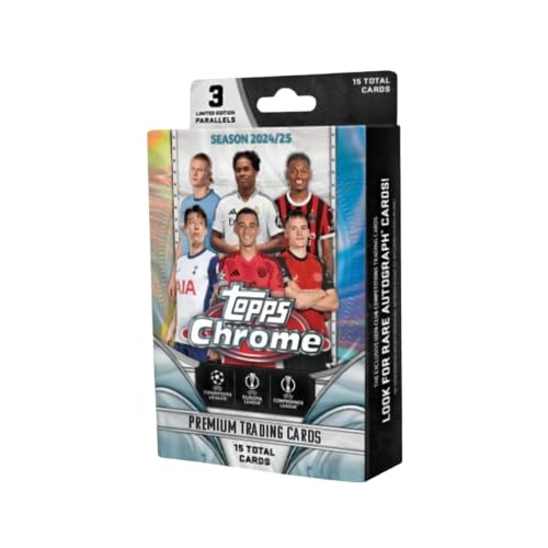 Topps 2024-25 Chrome UEFA Club Competitions - Hanger Box