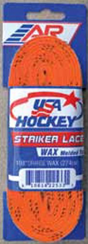 A&R Sports Usa Waxed Hockey Laces, 84-Inch, Orange