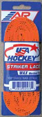 A&R Sports Usa Waxed Hockey Laces, 84-Inch, Orange