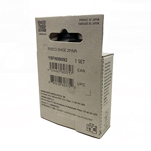 Shimano Y-8Fn98092 R55C3 Bicycle Brake Rubber Black