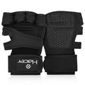 Hacer Gym Gloves Weight Lifting Hand Grips With Wrist Wrap Support Half Finger Crossfit Glove For Workout Exercise Fitness Train