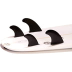 Dorsal Surfboard Fins Quad 4 Set Future Compatible Black Medium Glass Filled Nylon With Flexcore