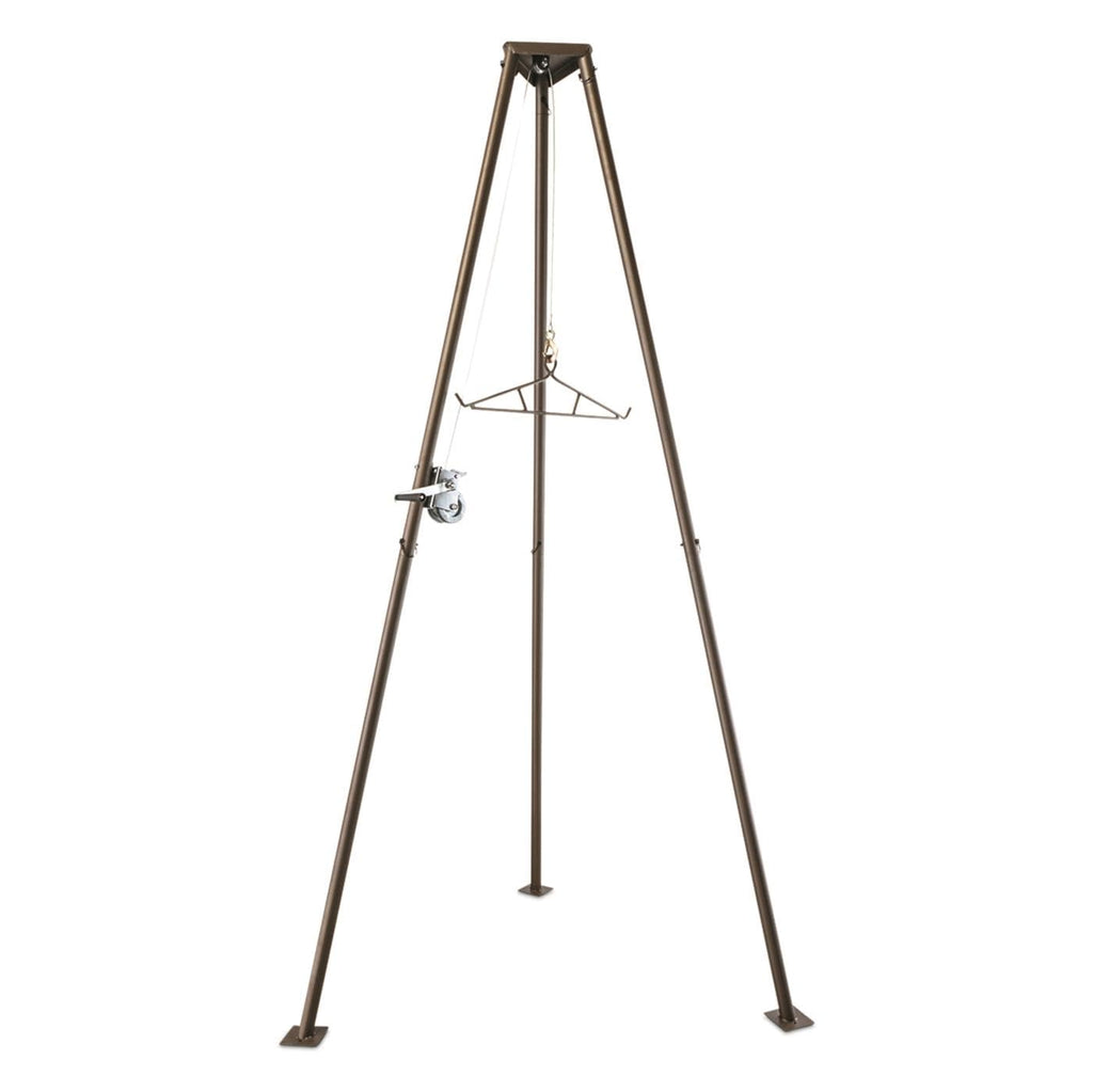Guide Gear Tripod Portable Game Hanger Deer Hoist Lift System For Hunting, Hide Skinning, Field Dressing