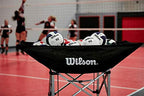 Wilson K1 Silver Indoor Game Volleyball - Official Size, Red/White/Navy