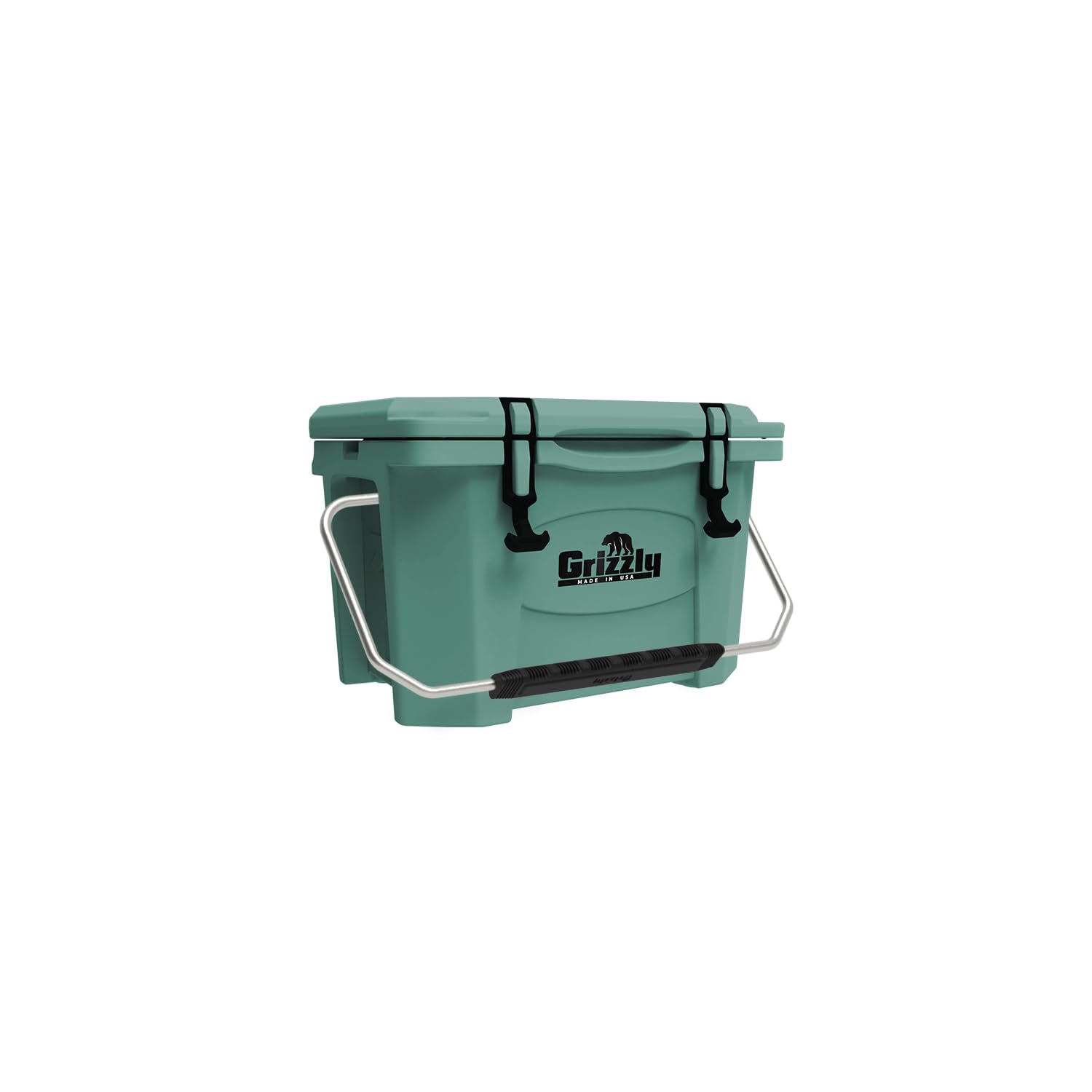Grizzly 20 Cooler  20 Qt Ice Chest Durable Rotomolded Insulated  Made In Usa  Warranty For Life  For Beach Boat Camping Fishing