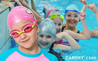 Zabert Girls Kids Swim Cap Hat,Swimming Caps Hats For Girls Toddler Baby Long Hair Braids & Dreadlocks - Silicone Waterproof Pin