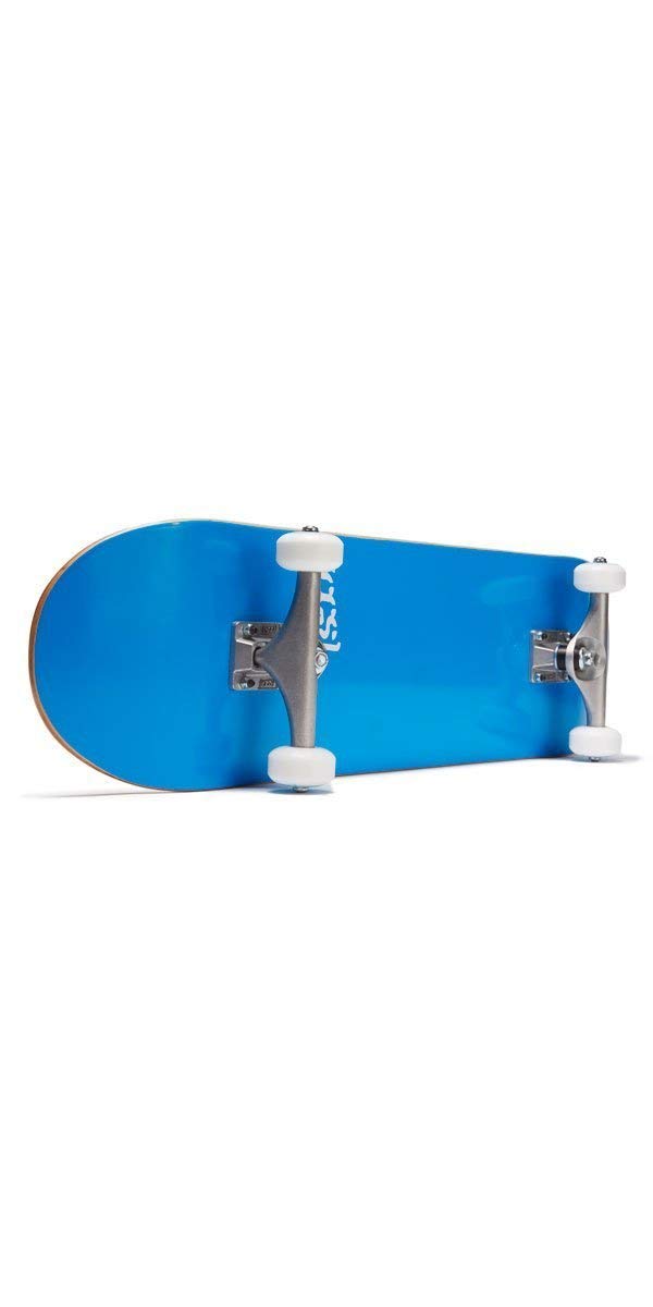 [Ccs] Logo Skateboard Complete Blue 7.50'' - Maple Wood - Professional Grade - Fully Assembled With Skate Tool And Stickers - Ad