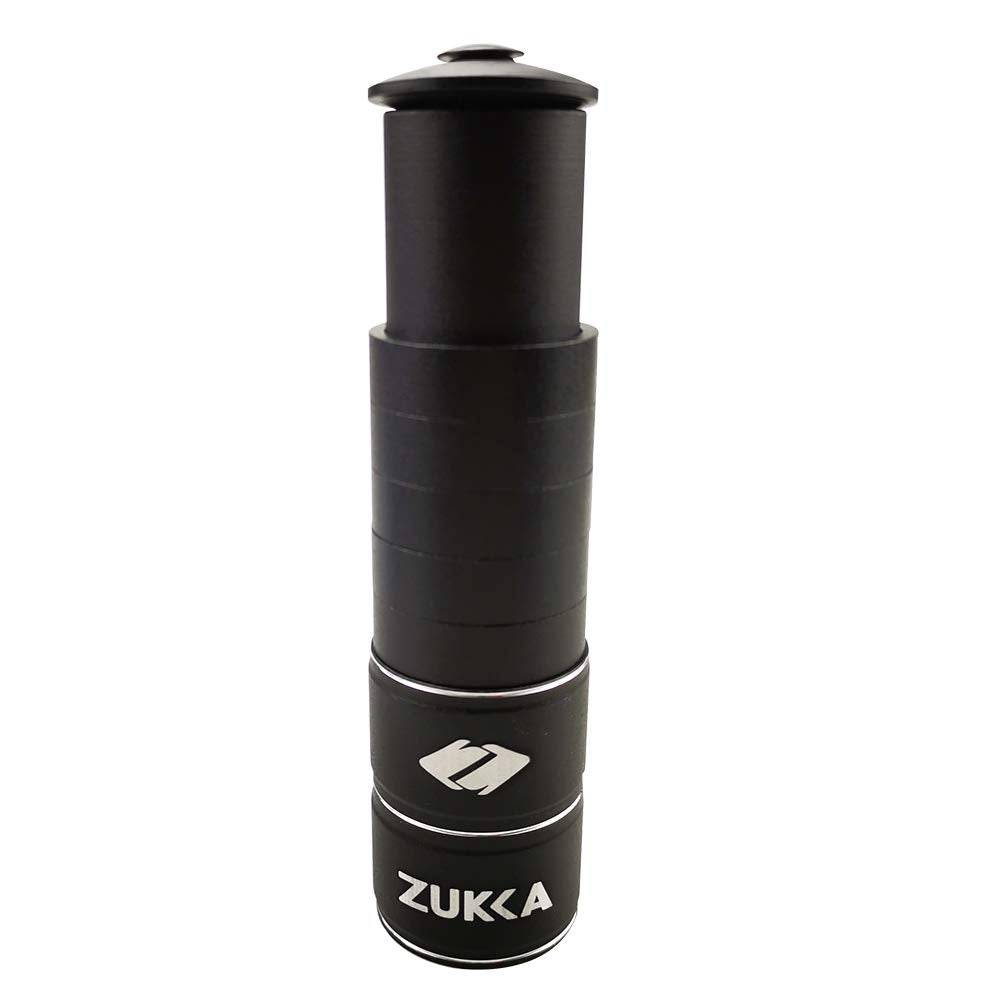 Zukka Bike Fork Stem Extender Bicycle Handlebar Stem Riser Adjustable Bike Stem Riser Aluminium Alloy Head Up Adapter 1-1/8 Inch