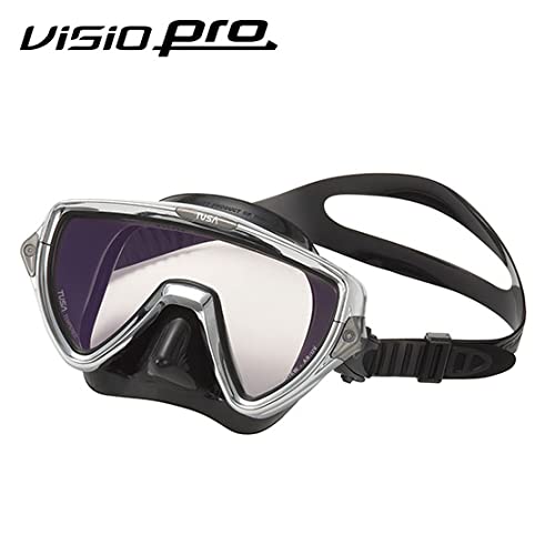 Tusa M-110 Visio Uno Pro Scuba Diving Mask, Chrome