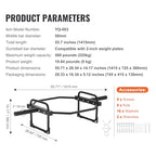 Vevor Trap Bar, 500 Lbs Hex Barbell Trap Bar, 55.7'' Squat Deadlift Barbell, 25Mm Diameter Weight Lifting Strength Training Shru