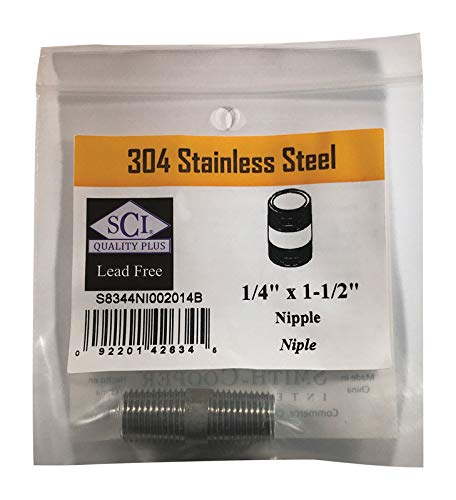 Smith Cooper Nipple Ss 1/4 X 1.5