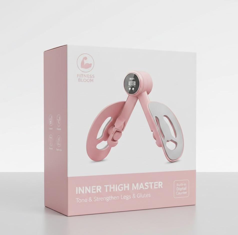 Hip & Pelvis Trainer with LCD Counter | Thigh Master & Inner Thigh Exercise Equipment | Pelvic Floor Exerciser Training Tool for