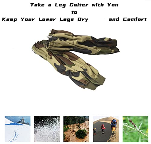 Jjzs Adjustable Snake Gaiters For Men & Women, Camo Snake Proof Boot Gators, Snake Bite Protection Guards Chaps, Waterproof Leg