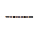 CLOVRIX NonSlip Handle Stretching Massage Stick Portable Muscle Roller Handheld for Athletes, Runners, PostWorkout, Gym, Home,
