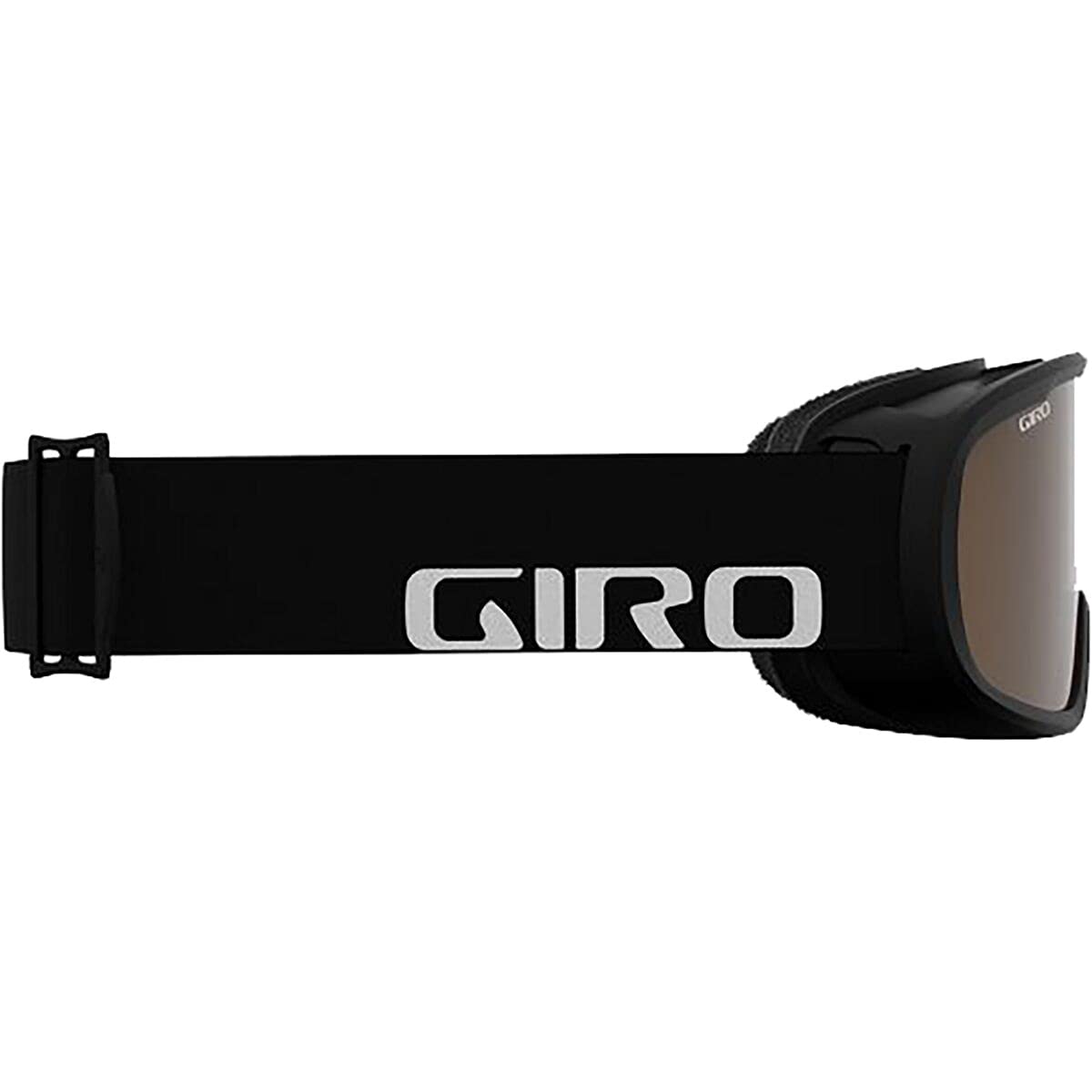Giro Buster Kids Ski Goggles - Snowboard Goggles For Youth, Boys & Girls - Black Wordmark Strap With Amber Rose Lens