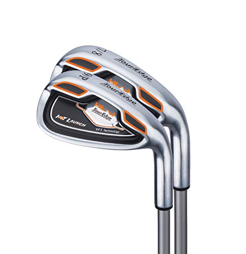 Tour Edge Hl-J Junior Complete Golf Set With Bag (Left Hand, Graphite, 1 Putter, 2 Irons, 1 Hybrid, 1 Wood, 5-8 Yrs) Orange