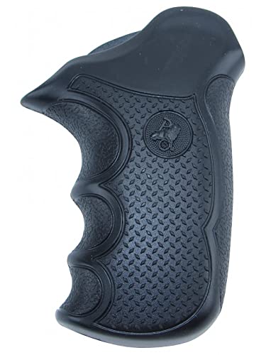 Pachmayr Diamond Pro Grip For Taurus Compact Public Defender With Steel Frame, Black