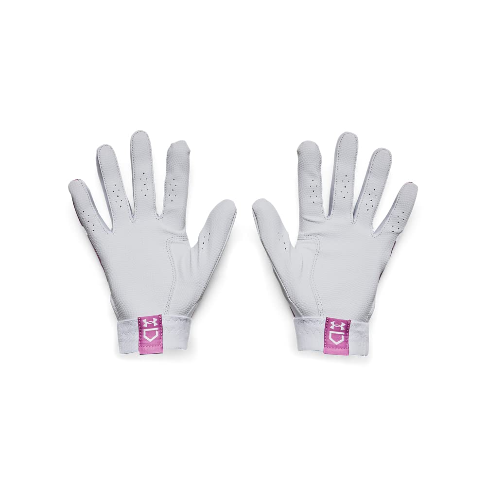 Under Armour Womens Radar Softball Gloves , (101) White / Jellyfish / White , Small