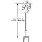 Attwood Corporation 4000-Adj Adjustable Transom Saver, 24''-36''