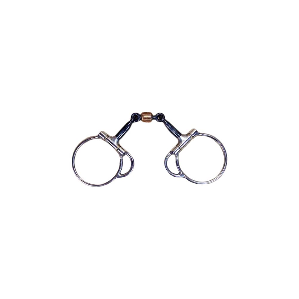 Reinsman 251 Trail Dee 3-Piece Smooth Sweet Iron Snaffle With Copper Roller; Stage A