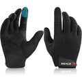 Beace Full Finger Weight Lifting Gym Gloves With Anti-Slip Leather Palm For Workout Exercise Training Fitness And Bodybuilding F