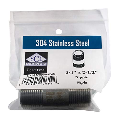 Nipple Ss 3/4''X2.5'' (Pack Of 1)